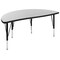 Flash Furniture 47.5" Circle Wave Grey Table Set-12" Stack Chairs XU-GRP-12CH-A48-HCIRC-GY-T-P-GG - alternate 7